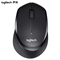 罗技（Logitech）M330 轻音鼠标 无线鼠标 办公鼠标 右手鼠标 带无线微型接收器 黑色