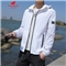 富贵鸟防晒衣男2020夏季新品超薄透气防晒服男装大码户外防紫外线速干外套夹克弹力皮肤衣垂钓服抗皱 白色 XL