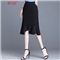 MUSHE轻奢原创女装 中长款纯色半身裙女2020夏季新款时尚名媛优雅减龄高腰不规则包臀鱼尾裙 黑色 21/L