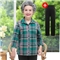 孝珍老年人女装夏装纯棉九分袖衬衫奶奶装格子衬衣套装中老年妈妈装两件套 绿格子+裤子 2XL码(建议体重105-120斤)