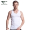 七匹狼背心男 男士背心纯棉百搭跨栏打底汗衫修身弹力背心 白色XL码