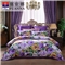 天姿国色 床单四件套(被套1件床单1件枕套2件)(适合1.5米床)【纯棉磨毛/紫】
