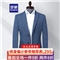 Romon/罗蒙休闲西服男士韩版修身小西装外套男士春夏薄款青中年纯色商务免烫单西男装 036蓝色 175
