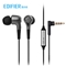 漫步者（EDIFIER）入耳式有线耳机音乐耳机【塑胶/酷雅黑】