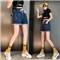 仙器 牛仔短裤女2020夏季新款大码女装高腰宽松百搭热裤 图片色 M