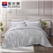 一曦时光 床单四件套(被套1件床单1件枕套2件)(适合1.8米床)【纯棉/蓝】