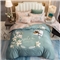 奢华大版匹马棉全棉四件套【133*72全棉/海兰】