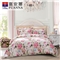 芬芳花意 床单四件套(被套1件床单1件枕套2件)(适合1.5米床)【纯棉/粉】
