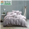 梦想港湾 床单四件套(被套1件床单1件枕套2件)(适合1.8米床)【纯棉/灰】