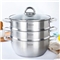3层加厚304不锈钢复合底蒸锅【不锈钢/不锈钢色】