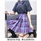 2020夏季新款电竞少女jk制服裙套装温柔一刀格子裙日系学生百褶裙半身裙短裙子春夏正版 电竞少女+（黑/白衬衫可选）+领结 M