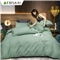 40s贡缎长绒棉四件套【全棉/抹茶绿】